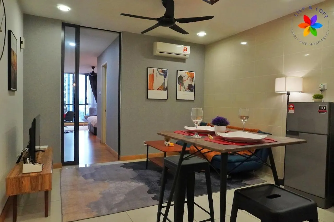 شقة Lily And Loft - Kl Gateway Bangsar Lrt, Wifi, Netflix كوالالمبور ماليزيا
